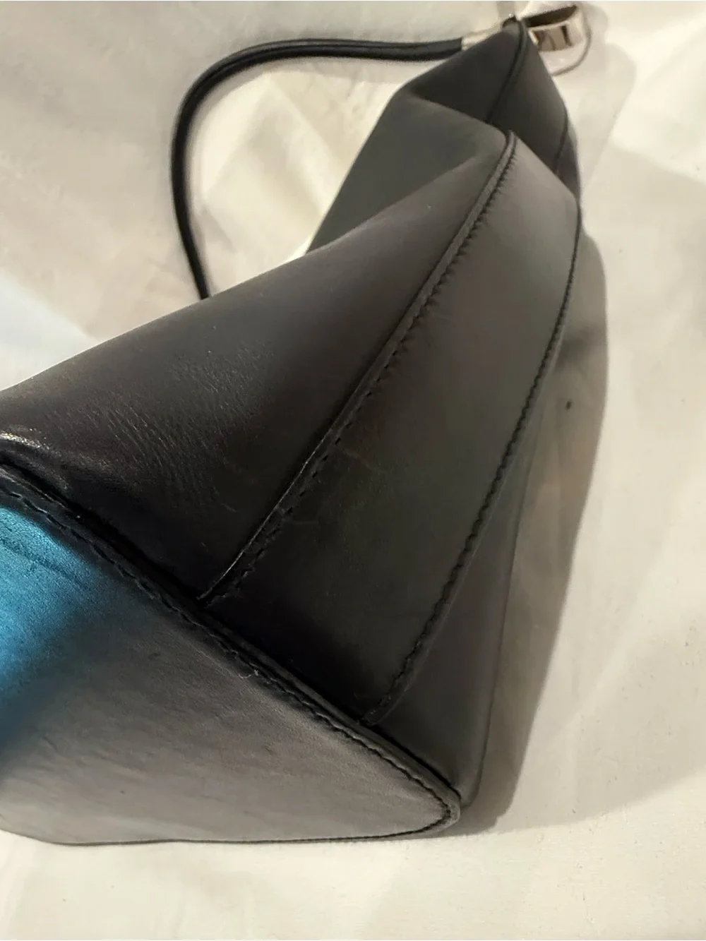 Vintage Gucci Black Leather Hobo Shoulder Bag
